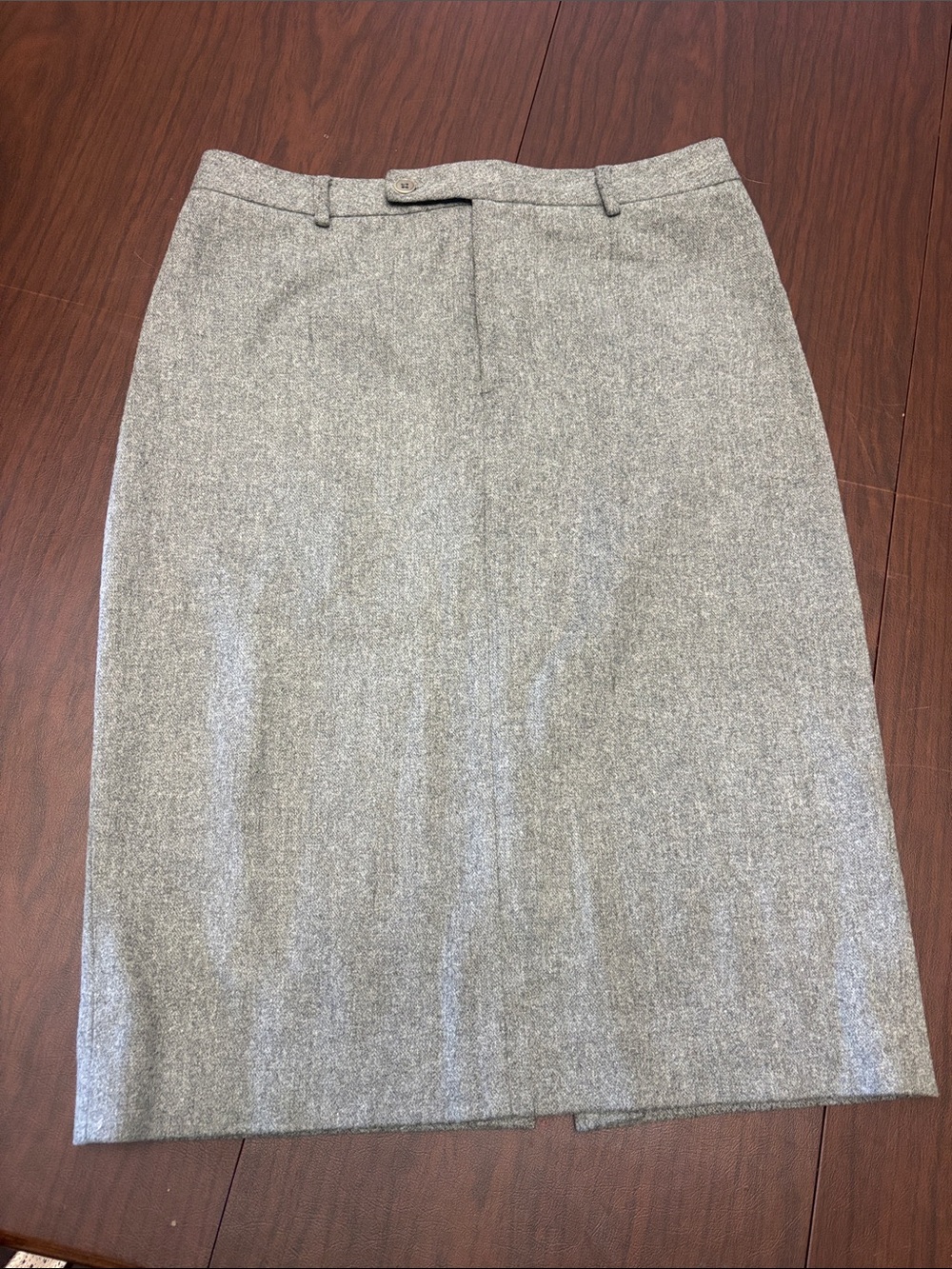 Ralph by Ralph Lauren Classic Gray Women's Wool Pencil Skirt